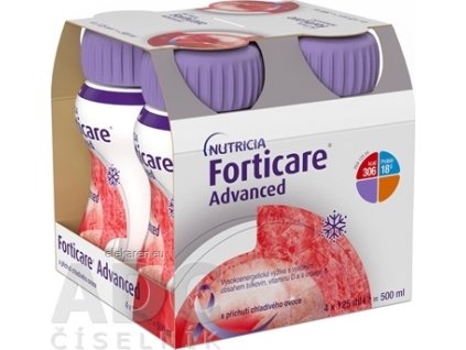 Forticare Advanced - s príchuťou chladivého lesného ovocia 4x125 ml (500 ml)