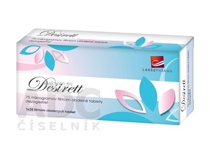 Desirett  75 mikrogramov filmom obalené tablety - tbl flm 3x28 ks (84 ks)