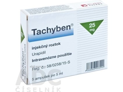 Tachyben 25 mg injekčný roztok - 5x5 ml