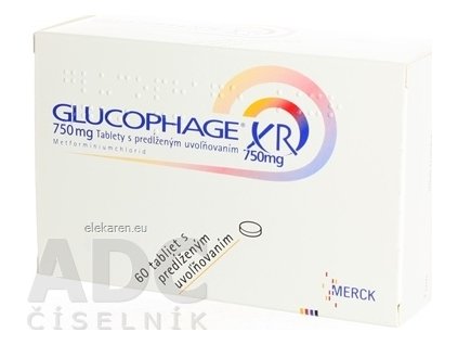 Glucophage XR 750 mg - 1x60 ks