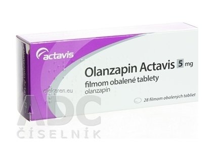 Olanzapin Actavis 5 mg filmom obalené tablety - 1x28 ks
