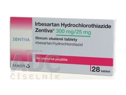 Irbesartan Hydrochlorothiazide Zentiva 300/25 mg - 1x28 ks