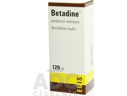 Betadine dezinfekčné mydlo 75 mg/ml - 1x120 ml