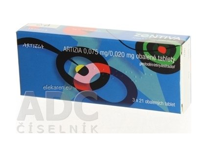 ARTIZIA 0,075 mg/0,020 mg obalené tablety - tbl obd (blis.PVC/Al) 3x21 ks (63 ks)