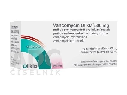 Vancomycin Olikla 500 mg - 1x10 lag