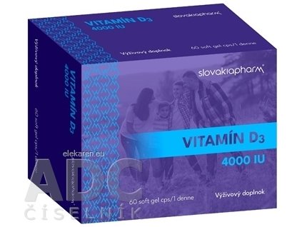 Slovakiapharm Vitamín D3 4000 IU - 1x60 ks