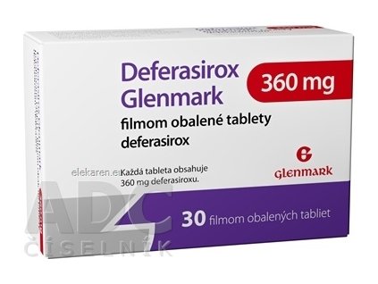 Deferasirox Glenmark 360 mg - 1x30 ks