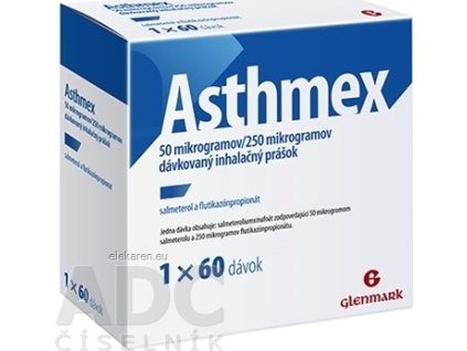 Asthmex 50 mikrogramov/250 mikrogramov - 1x1 set