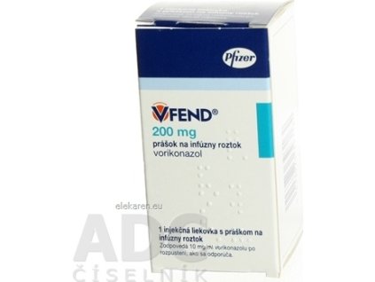 VFEND 200 mg prášok na infúzny roztok - 1x1 lag