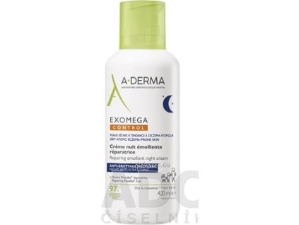 A-DERMA EXOMEGA CONTROL Nočný krém - 1x400 ml