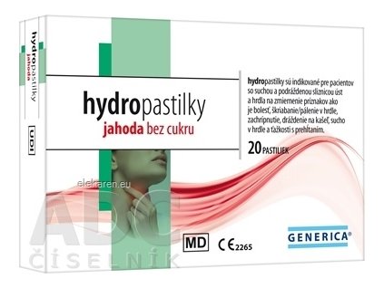 GENERICA hydropastilky jahoda - 1x20 ks