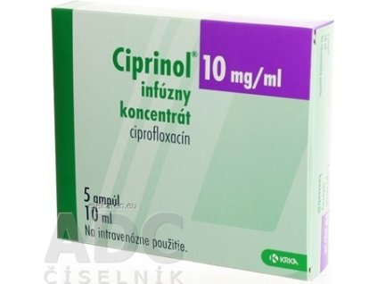 CIPRINOL CON INF 5X10ML/100MG