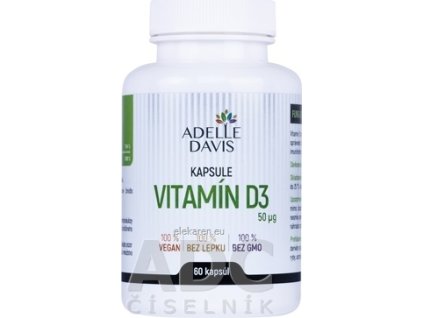 Adelle Davis VITAMÍN D3 50 mcg - 1x60 ks