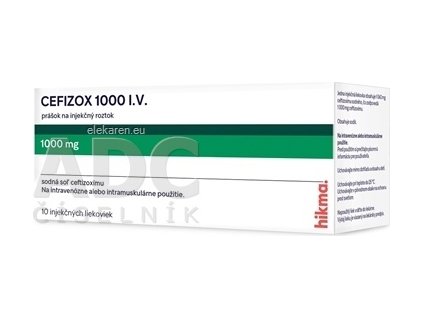 CEFIZOX 1000 I.V. - 1x10 lag