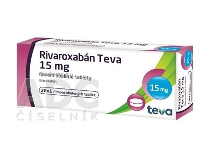 Rivaroxabán Teva 15 mg - 28x1 ks