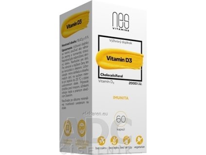 nesVITAMINS Vitamin D3 2000 I.U. - 1x60 ks
