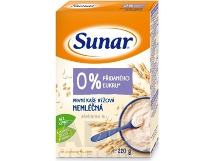 Sunar Prvá KAŠA ryžová NEMLIEČNA - 1x220 g