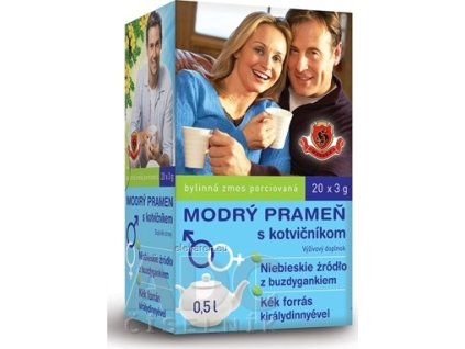 HERBEX MODRÝ PRAMEŇ s kotvičníkom - bylinná zmes 20x3 g (60 g)
