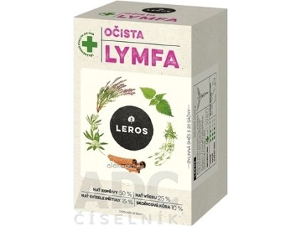 LEROS OČISTA LYMFA - bylinná čajová zmes, nálevové vrecká 20x1,5 g (30 g)
