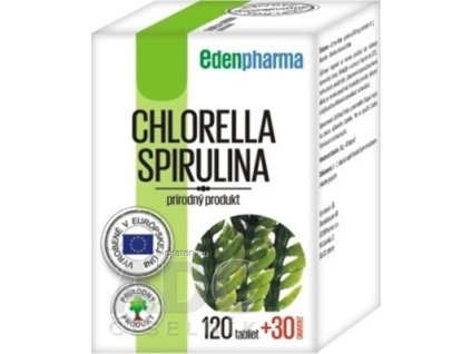 EDENPharma CHLORELLA+SPIRULINA - tbl 120 + 30 zadarmo (150 ks)