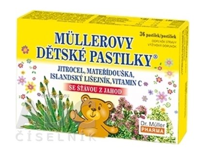 MÜLLEROVE DETSKÉ PASTILKY - 1x36 ks
