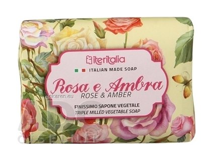 Iteritalia Rastlinné mydlo Ruža a Jantár - 1x125 g
