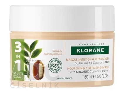 KLORANE MASQUE AU BEURRE DE CUPUACU BIO - 1x150 ml
