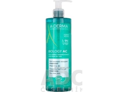 A-DERMA BIOLOGY AC Čistiaci penivý gél - 1x400 ml