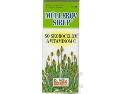 MÜLLEROV SIRUP SO SKOROCELOM A VIT. C - 1x245 ml