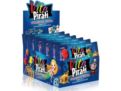 Biotter VitaPiráti - vitamínové lízanky, mix príchutí 4x6 ks (24 ks)