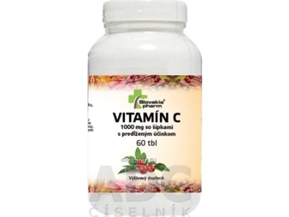 Slovakiapharm VITAMÍN C 1000 mg so šípkami - 1x60 ks
