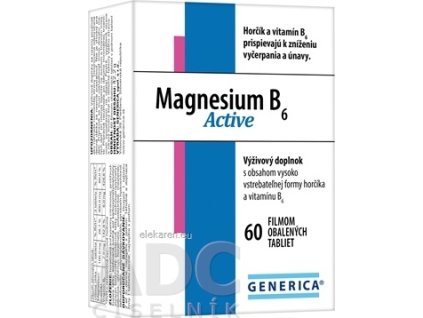GENERICA Magnesium B6 Active - 1x60 ks