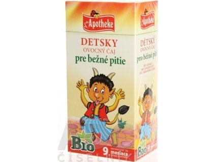 APOTHEKE BIO DETSKÝ OVOCNÝ ČAJ INOV - nálevové vrecká (od ukončeného 9. mesiaca) 20x2 g (40 g)