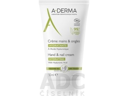 A-DERMA KRÉM na ruky a nechty HYDRATAČNÝ - 1x50 ml
