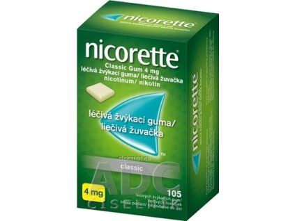 Nicorette Classic Gum 4 mg - 1x105 ks