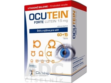 OCUTEIN FORTE Luteín 15 mg - DA VINCI - cps 60+15 zadarmo (75 ks)