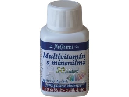 MedPharma MULTIVITAMÍN S MINERÁLMI 30 ZLOŽIEK - tbl 30+7 zadarmo (37 ks)