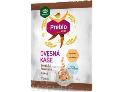 topnatur Prebio OVSENÁ KAŠA Belg. čokoláda Kokos - 1x65 g