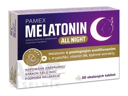 PAMEX MELATONIN ALLNIGHT TBL30 POS.