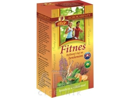 AGROKARPATY FITNES čaj so ženšenom - bylinný čaj, čistý prírodný produkt, 20x2 g (40 g)