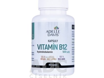 Adelle Davis VITAMÍN B12, kyanokobalamín 500 μg - 1x60 ks