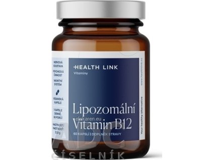 HEALTH LINK Lipozomálny vitamín B12 - 1x60 ks