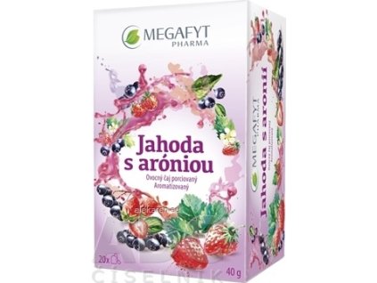 MEGAFYT Jahoda s aróniou - ovocný čaj porciovaný 20x2 g (40 g)