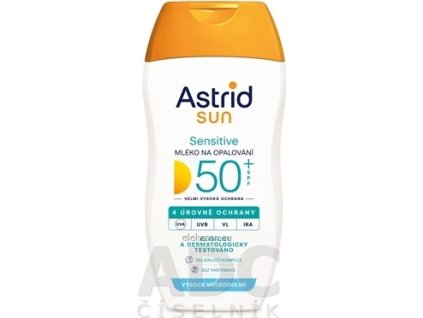 ASTRID SUN Sensitive Mlieko na opaľovanie OF 50+ - 1x150 ml