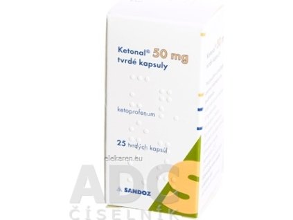 KETONAL 50MG CPS DUR 25X50MG