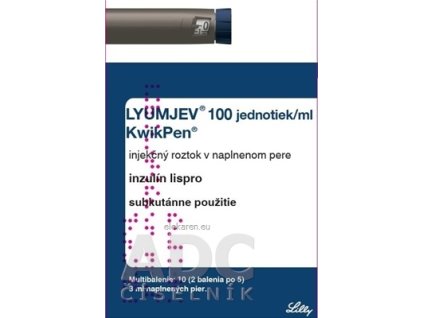 Lyumjev 100 jednotiek/ml KwikPen - 10x3 ml