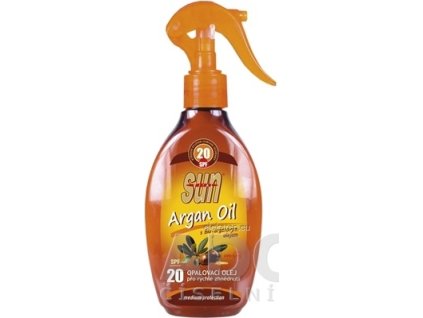SUN ARGAN OIL opaľovací OLEJ SPF 20 - 1x200 ml