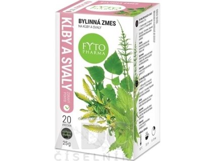 FYTO Bylinná zmes NA KĹBY A SVALY - 20x1,25 g (25 g)