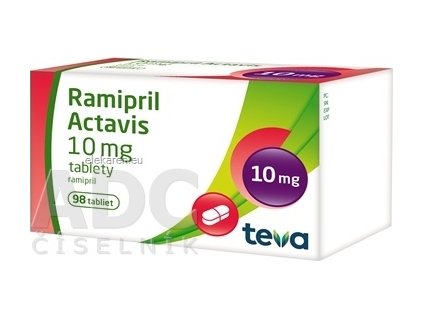 RAMIPRIL ACTAVIS 10MG TBL 98X10MG