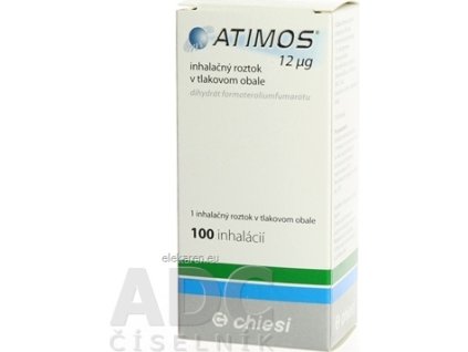ATIMOS 12 µg inhalačný roztok v tlakovom obale - sol inh 1200 µg +aplikátor 1x100 dávok